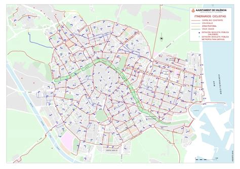 mapa carril bici valencia|Portal del Ayuntamiento de la ciudad de Valencia